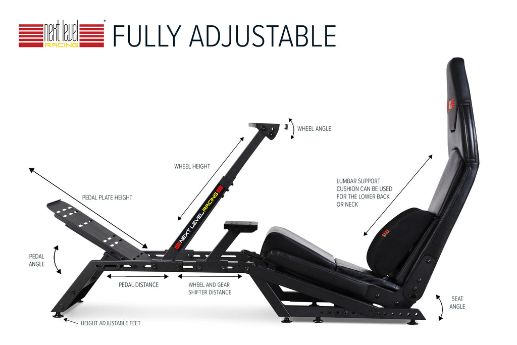 Next Level RacingF-GT Formula and GT Simulator Cockpit – Matte Black