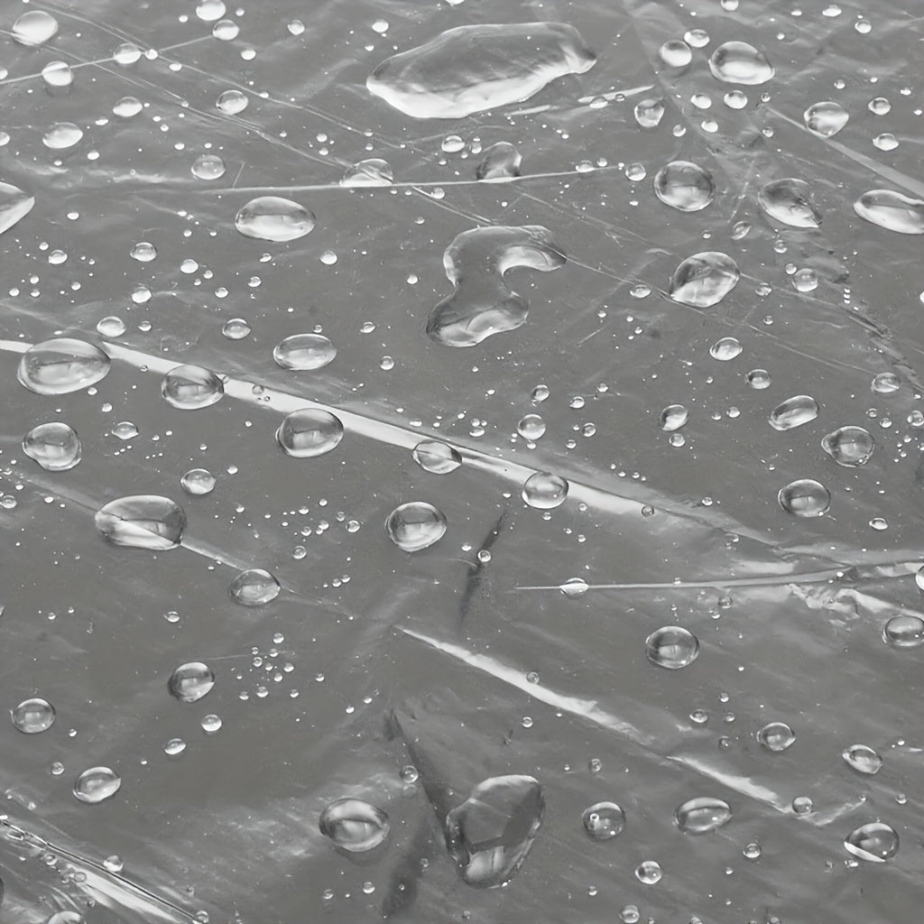 PE Plastic Car Cover Transparent Waterproof Dustproof Vehicle Protection Anti-Scratch Soft Material