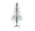 6' Green Lighted Christmas Cascade Twig Tree Outdoor Yard Art Decoration - Green Lights