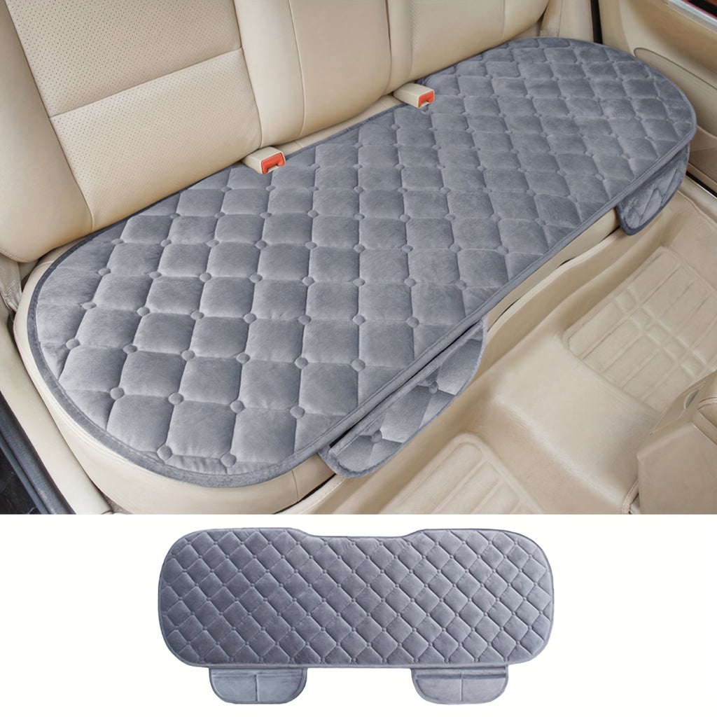 Car Back Seat Cover Plush Material Rear Back Row Protector Mat, Auto Chair Cushion Accessories, Car Back Row Seat Cushion