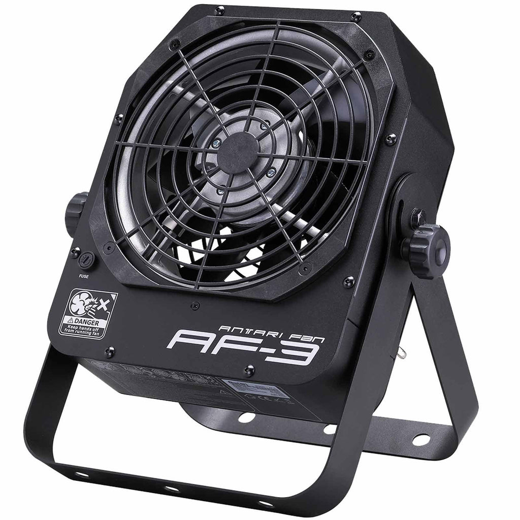 Antari AF-3X Compact Lightweight Viable Speed DMX Fan with Padded Shell Carry Case Package
