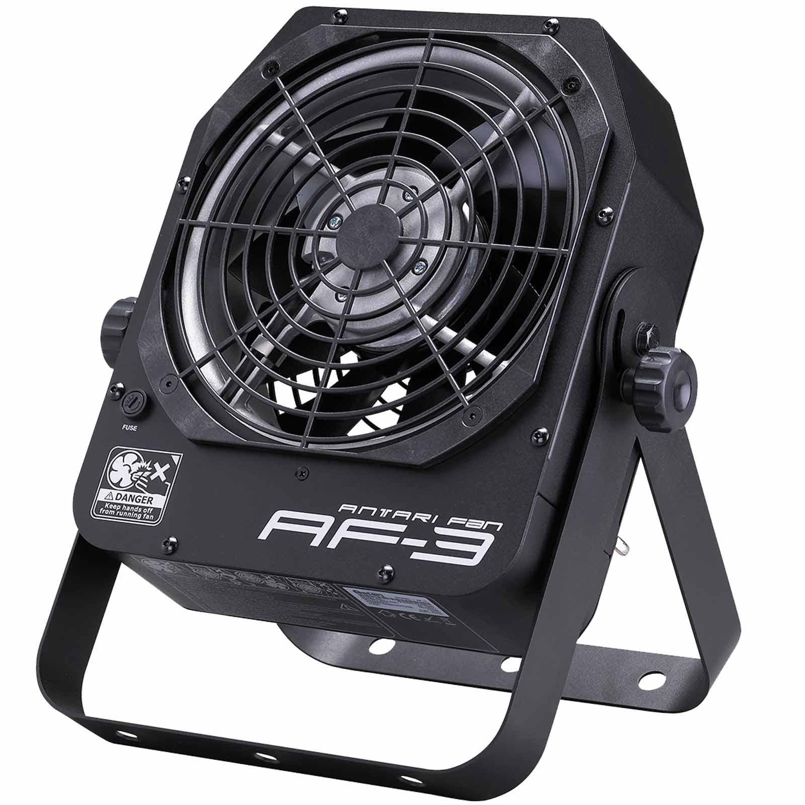 Antari AF-3X Compact Lightweight Viable Speed DMX Fan with Padded Shell Carry Case Package