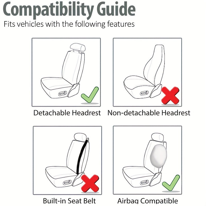 Upgrade Your Car Interior with a Universal Butterfly Pattern Tire Shape Auto Seat Cover Set - Airbag Safe &amp; Perfect for Trucks, Vans &amp; SUVs!