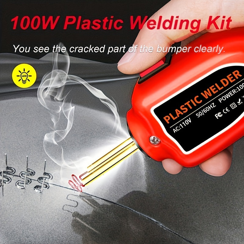 100W Plastic Welding Machine: The Perfect Tool for Car Bumper Repairs and PVC Soldering!