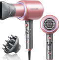 Wavytalk Professional Ionic Hair Dryer Blow Dryer with Diffuser and Concentrator for Curly Hair 1875 Watt Negative Ions Dryer with Ceramic Technology Nozzle for Fast Drying as Salon Light and Quiet