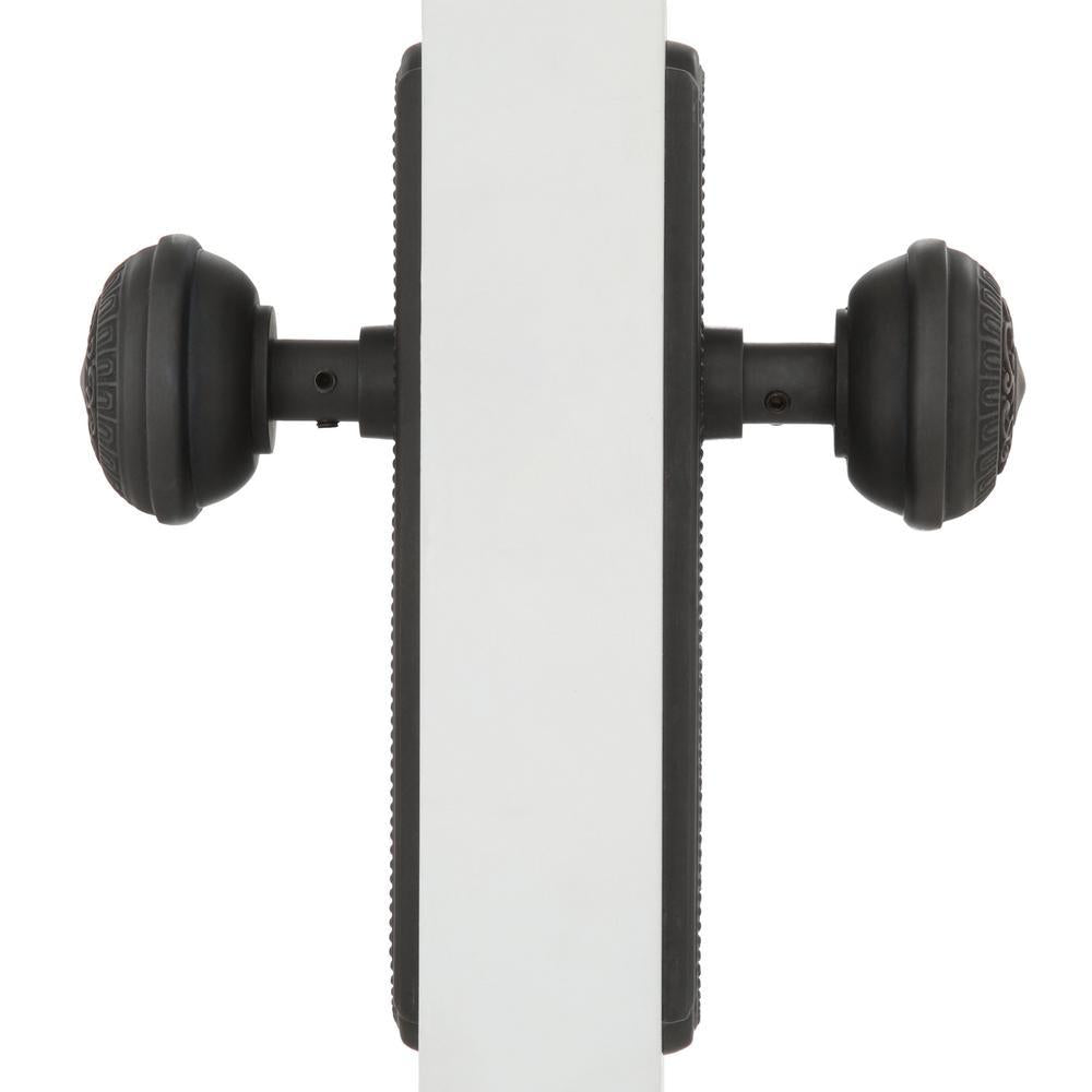 Meadows Plate Double Dummy Egg and Dart Door Knob in Oil-Rubbed Bronze