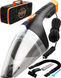 ThisWorx Car Vacuum Cleaner 2.0 - Upgraded w/ LED Light, Double HEPA Filter, 110W High Suction Power