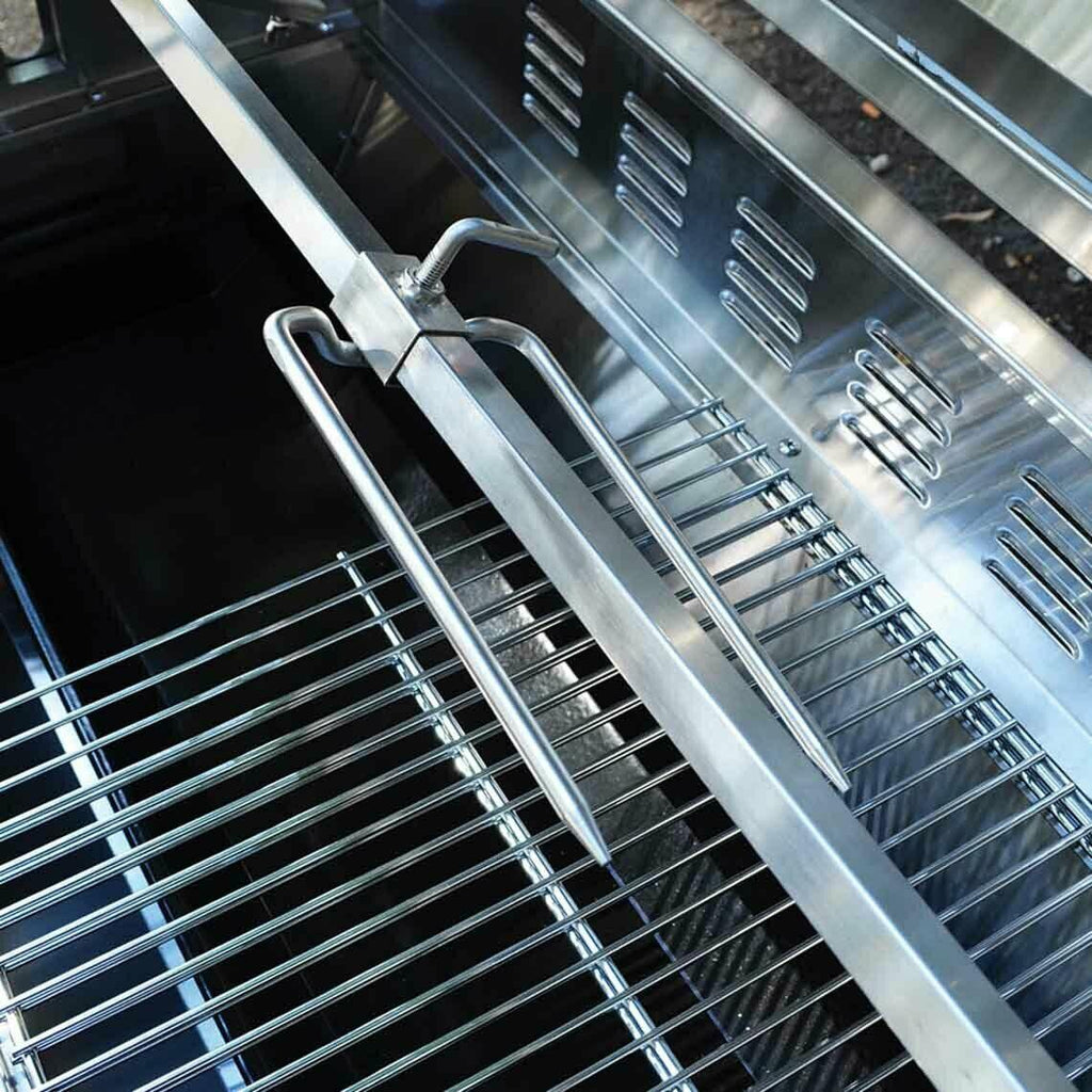 35W  Steel Rotisserie Grill Roaster Glass Hood