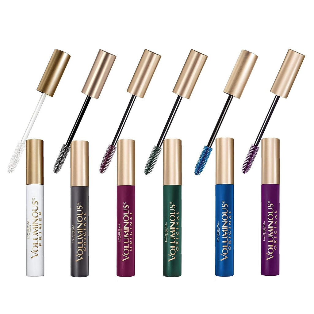 L'Oreal Paris Makeup Voluminous Original Volume Building Waterproof Mascara, Black Brown, 1 Count