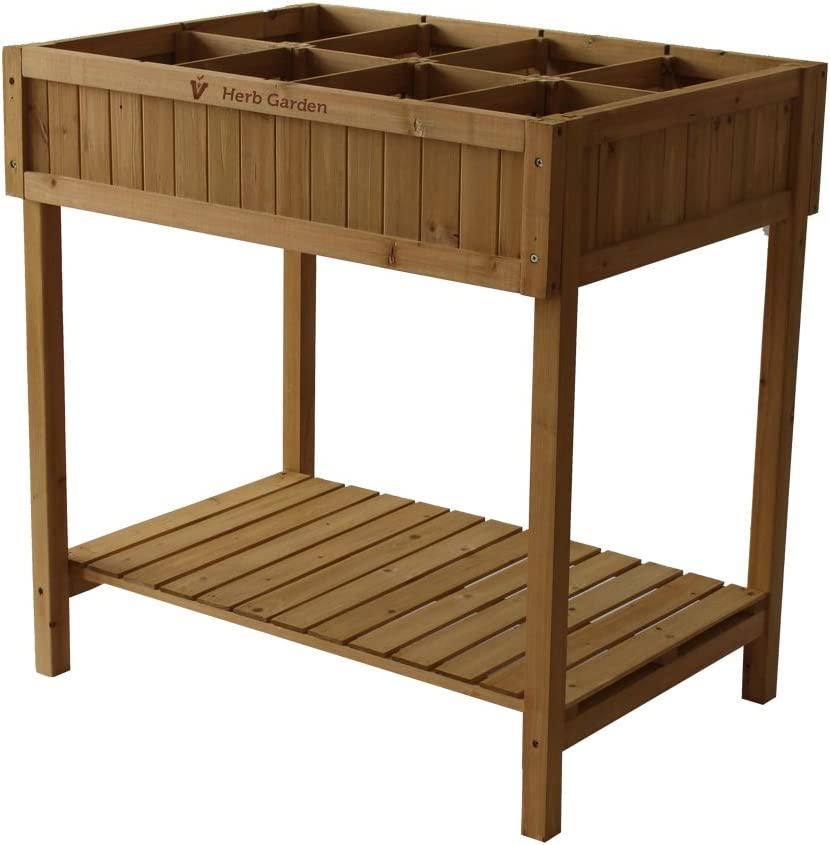 VegTrug 8 Pocket Herb Garden & Espoma AP8 8-Quart Organic Potting Mix