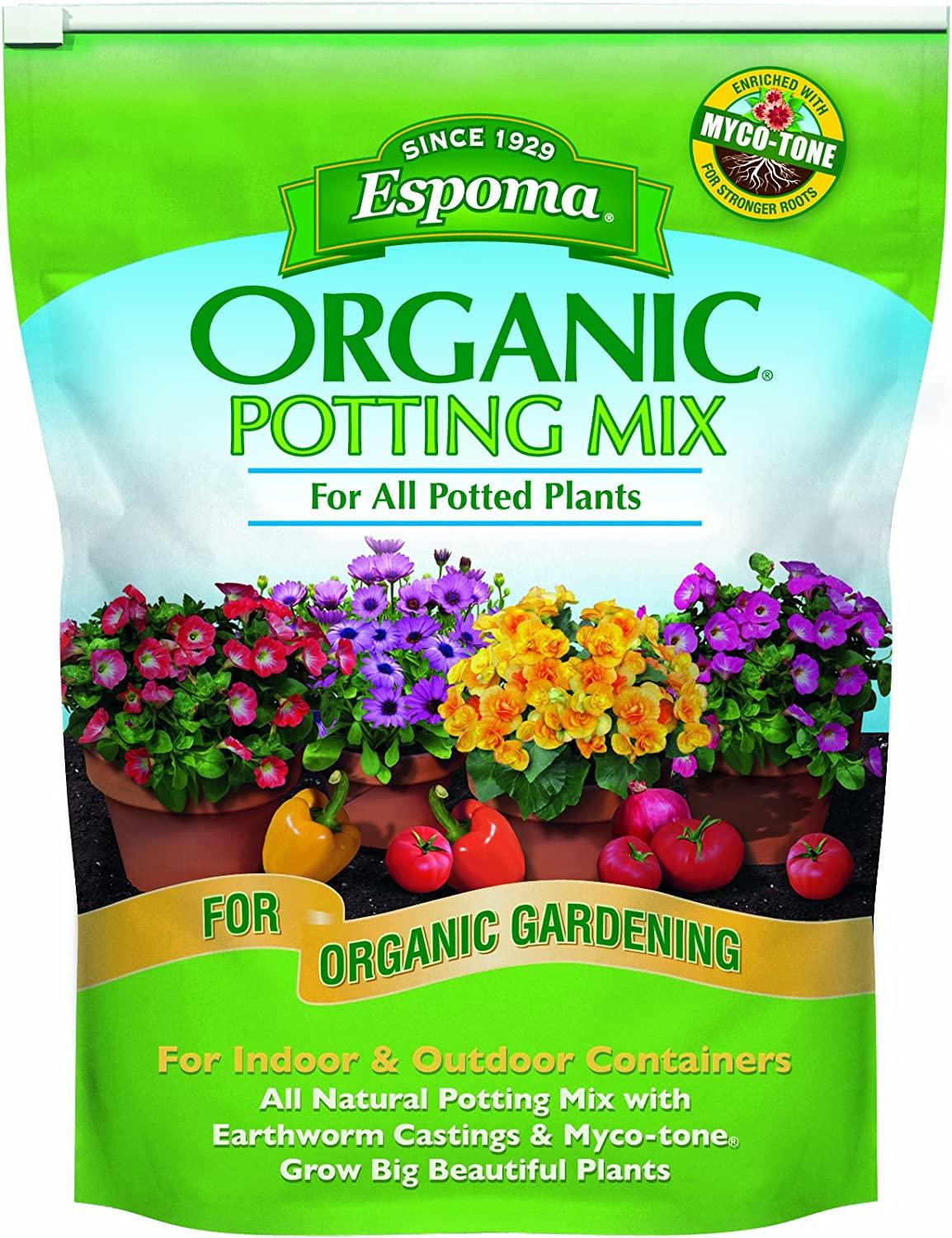 VegTrug 8 Pocket Herb Garden & Espoma AP8 8-Quart Organic Potting Mix