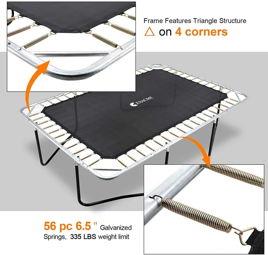 Exacme 7x10 Foot Rectangle Trampoline with Enclosure for Kids(Blue) 6184-0710B