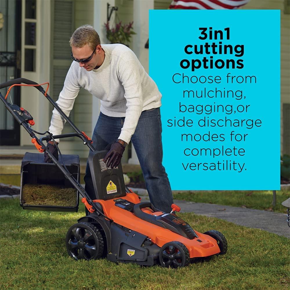 BLACK+DECKER 40V MAX Cordless Lawn Mower, 20-Inch (CM2043C)