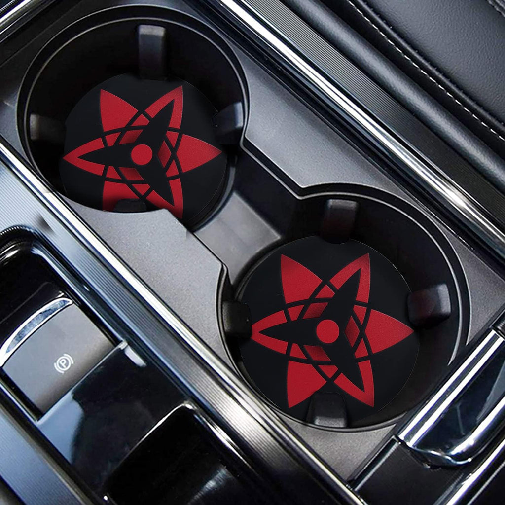 Car Cup Holder Coaster 2 PCS 2.75" Car Cup Holder Insert Coasters for Anime Silicone by FLYEEGO