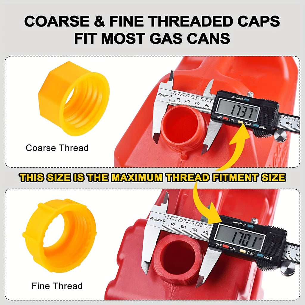 Gas Can Spout, Gas Can Nozzle Suitable For Most 1/2/5/10 Gal Oil Cans. Durable The Thickened Oil Gas Can Cap And Thickened Gasket