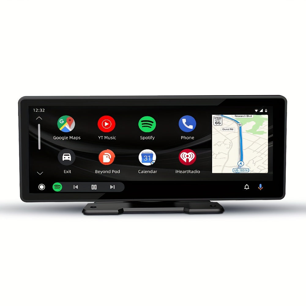 Wireless Car Stereo, 10.26" IPS Touch Portable For Audio Car Radio Receiver Android Auto ,Car Multimedia Player