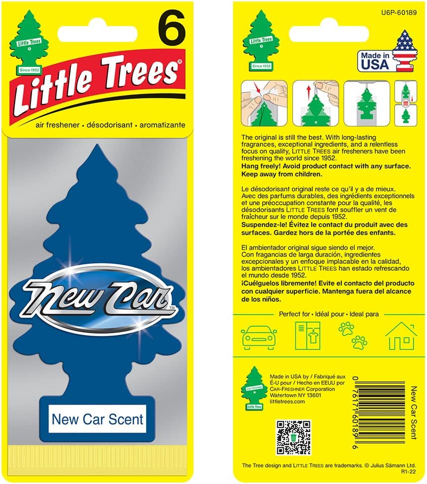 LITTLE TREES Air Fresheners Car Air Freshener. Hanging Tree Provides Long Lasting Scent for Auto or Home. Car Scent, 24 Air Fresheners