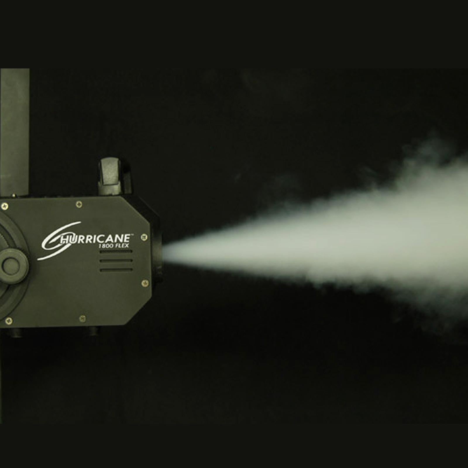 Chauvet DJ Hurricane 1800 Flex DMX Controllable Fog Machine with Medium Density Fog Fluid Package