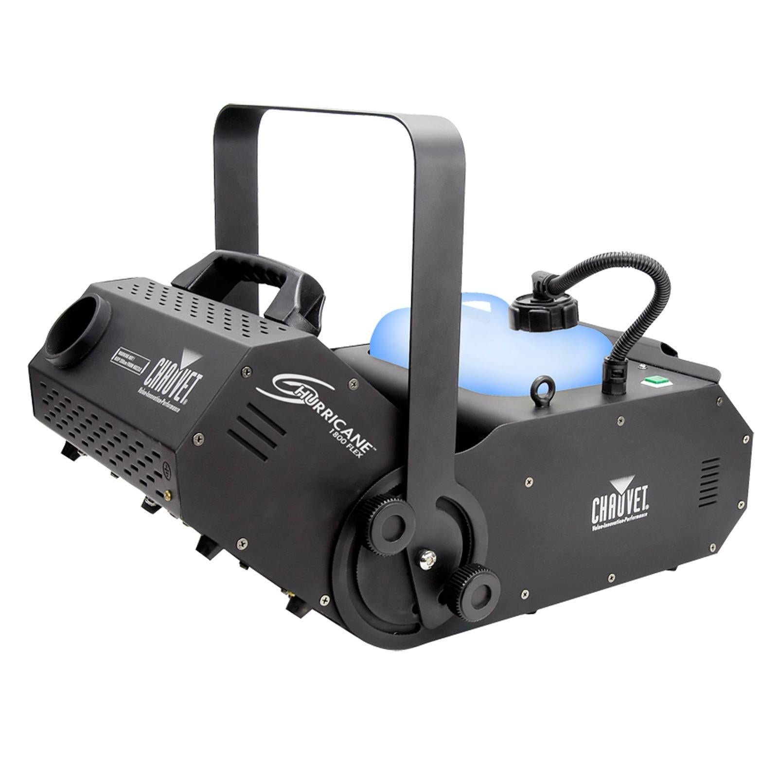 Chauvet DJ Hurricane 1800 Flex DMX Controllable Fog Machine with Medium Density Fog Fluid Package