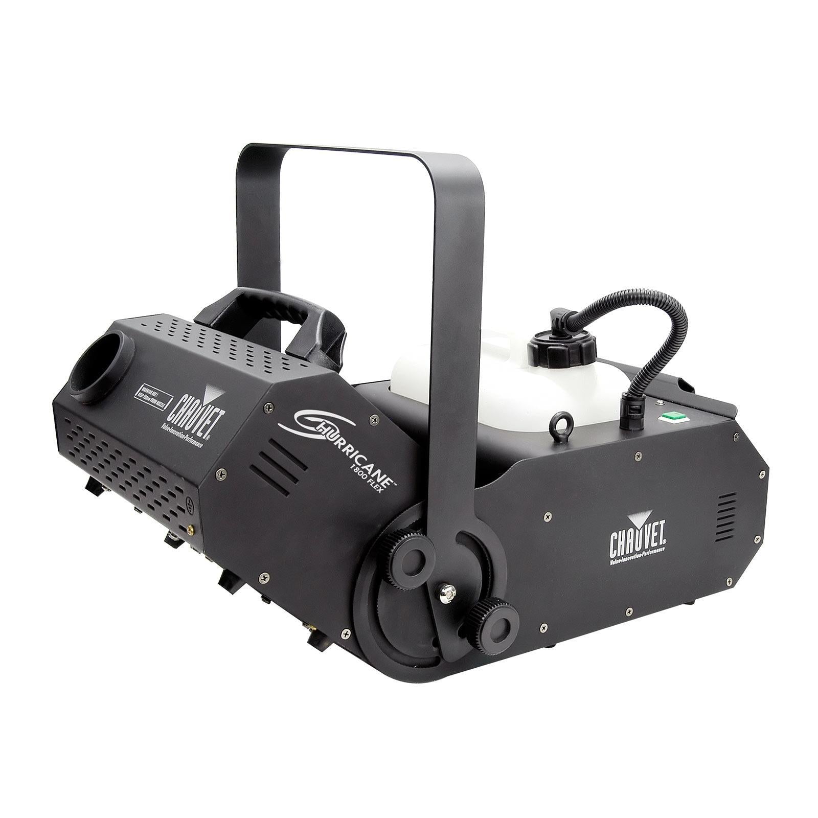 Chauvet DJ Hurricane 1800 Flex DMX Controllable Fog Machine with Medium Density Fog Fluid Package