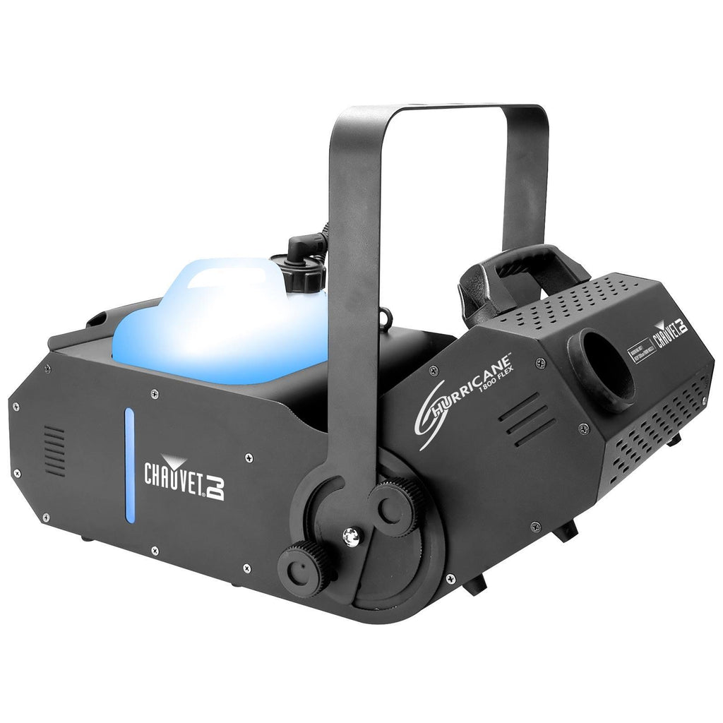Chauvet DJ Hurricane 1800 Flex DMX Controllable Fog Machine with Medium Density Fog Fluid Package