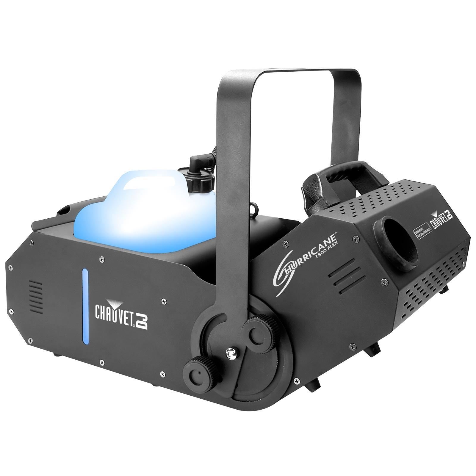 Chauvet DJ Hurricane 1800 Flex DMX Controllable Fog Machine with Medium Density Fog Fluid Package
