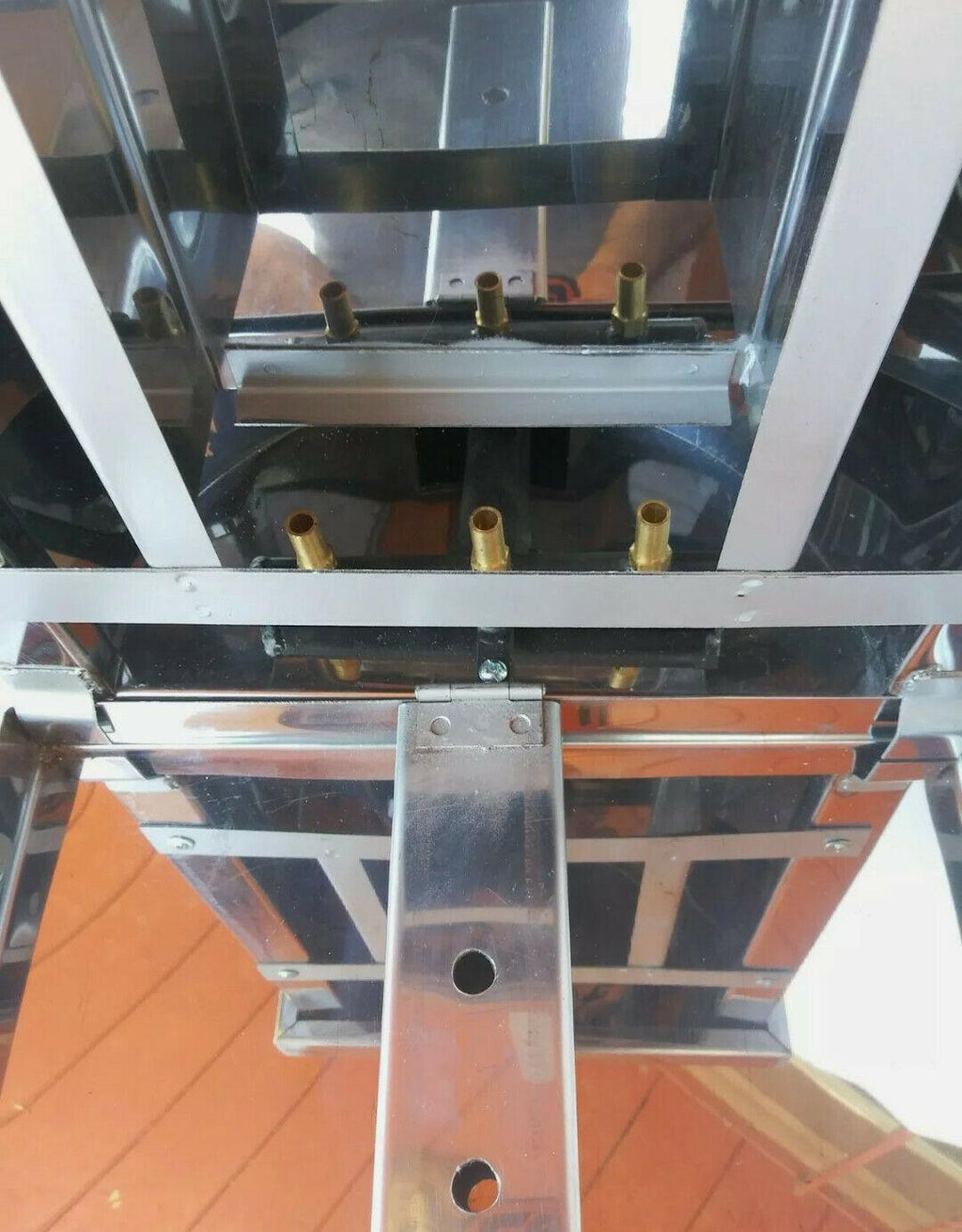 TROMPO TACOS AL PASTOR 3 GAS BURNER 3 BRICK 10KG PASTORERO ADOBADA MACHINE GRILL