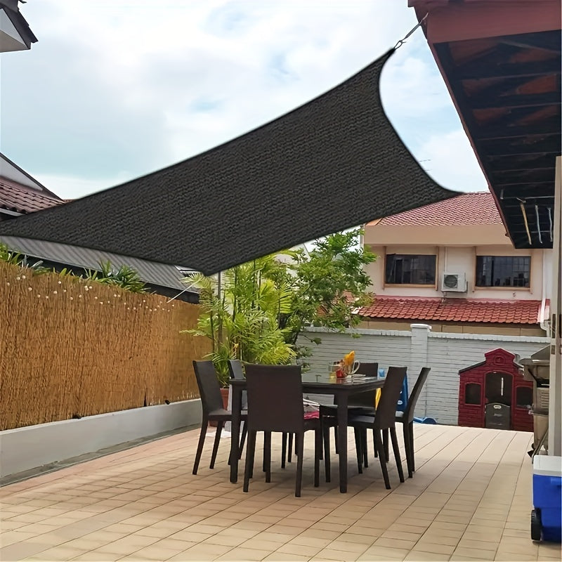 Sun Shade Cloth, Dense Shading Heat Insulation Net, Shading Cloth, Sun And Snow Protecting For Balcony, Courtyard, RV Camping, Black