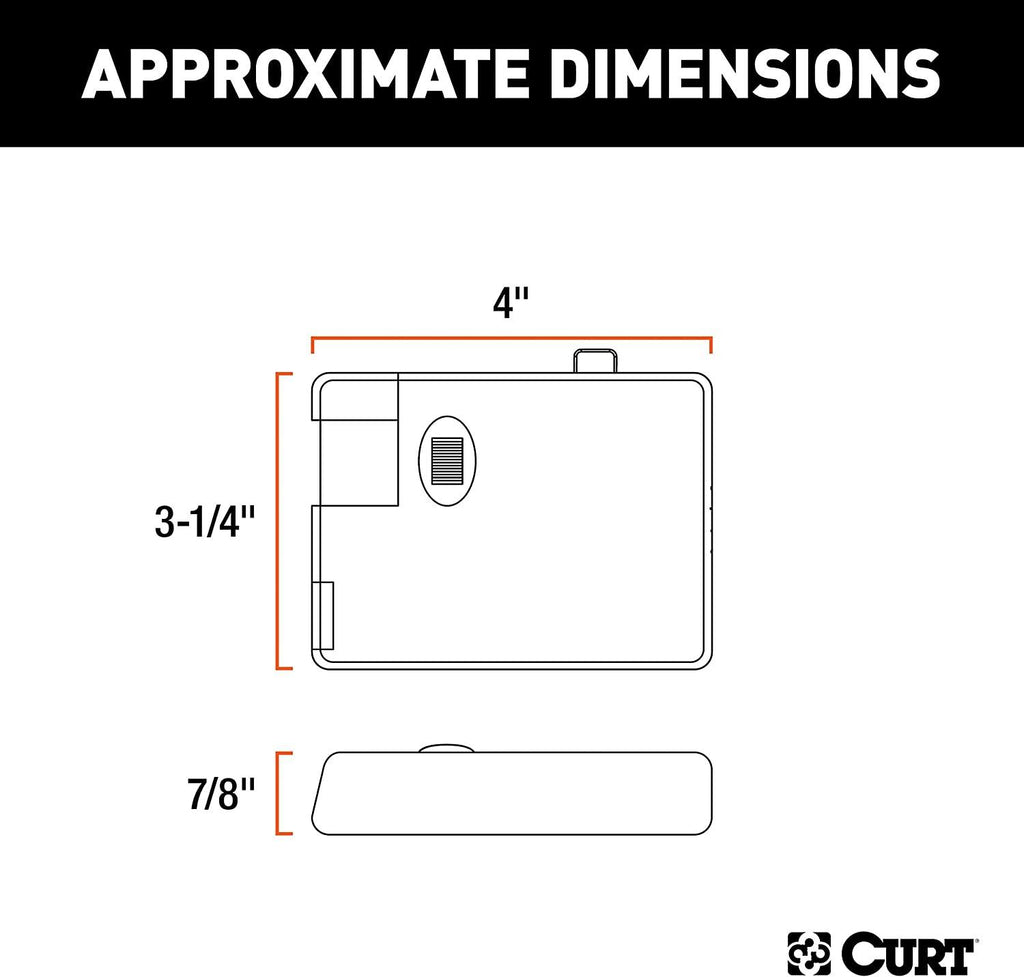 CURT 51140 TriFlex Electric Trailer Brake Controller, Proportional