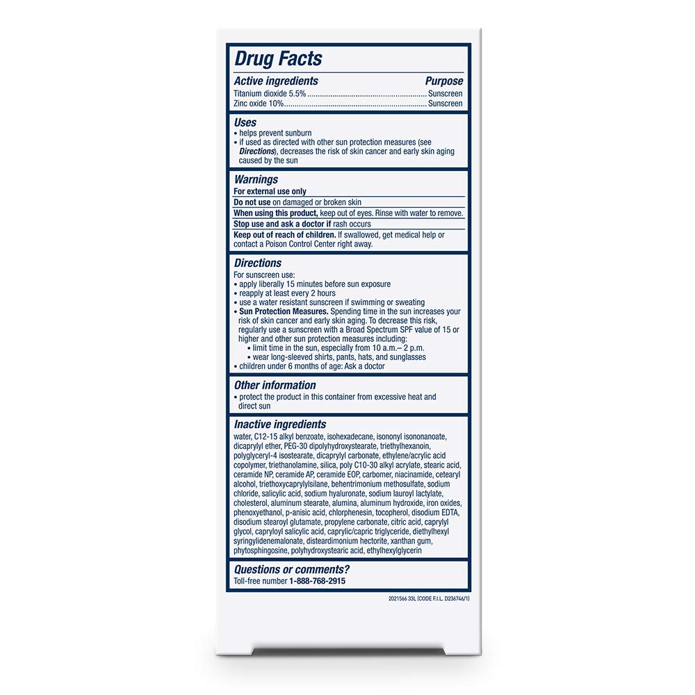 CeraVe Tinted Sunscreen with SPF 30 | Hydrating Mineral Sunscreen With Zinc Oxide &amp; Titanium Dioxide | Sheer Tint for Healthy Glow | 1.7 Fluid Ounce