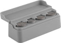 SINGARO Coin Holder for Car, Universal Car Coin Change Organizer, Car Coin Holder Compatible with Coins of Different Sizes, Car Interior Accessories, Suitable for Most Cars, Trucks(Gray)