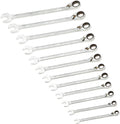 Hazet 606N/12 Ratcheting combination wrench set 12 pc metric with case 8-19mm