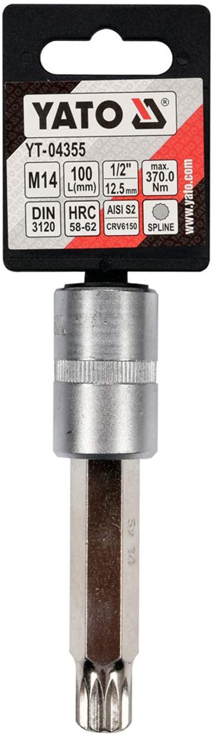 Yato Yt-04355 Socket Bit |Hand Tools|Socket Bit|Hexagonal Socket|Wrench Socket|Industrial Tools|Professional Tools|Mechanical Tools|Automobile Tools