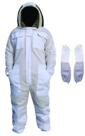 Sting Proof Ventilated Bee Suit 3 Layer with One Pair Gloves Unisex Beekeeping Suit Professional Beekeeping Suit with Removable Fe DW-1 0