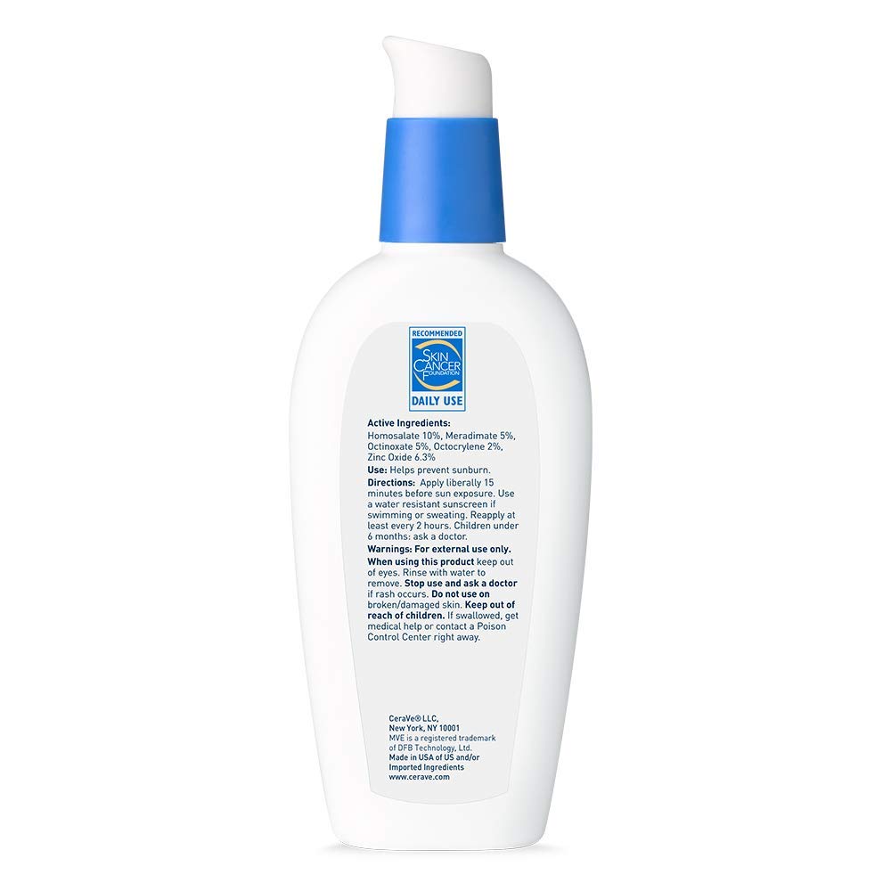 CeraVe AM Facial Moisturizing Lotion SPF 30 | Oil-Free Face Moisturizer with Sunscreen | Non-Comedogenic | 3 Ounce
