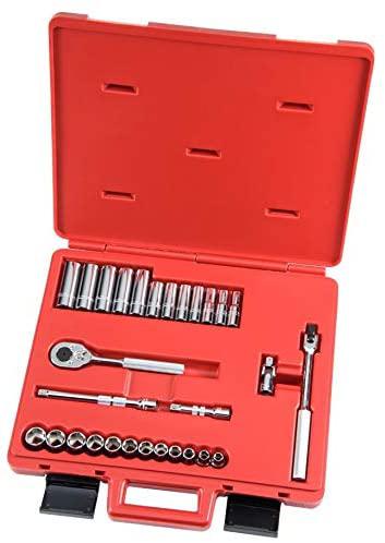 Stanley Proto J52220 29 Piece 6 Point 3/8" Drive Metric Socket Set