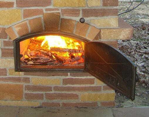 Cast Iron pizza oven door with thermometer | bread oven doors  | 490x280mm