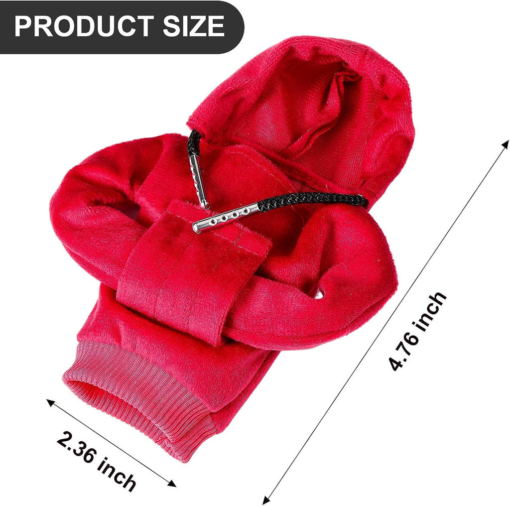 ZHSMS Gear Shift Cover, Universal Shift Knob Cover, Funny Sweater Hoodie for Gearshift, 4.7 Inch Car Shifter Stick Protector Decoration (Red Blue)