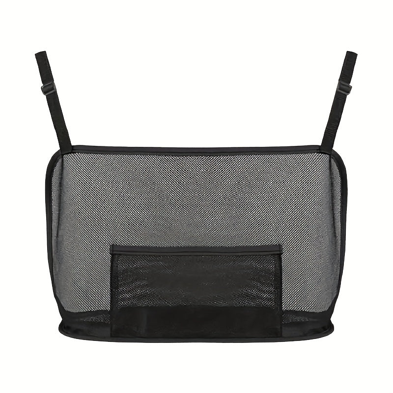 LarCapacity Car Seat Mesh Bag, Dog Bag Between Handbag Purse Clip Bag Organizer StoraPet Net Back Seat