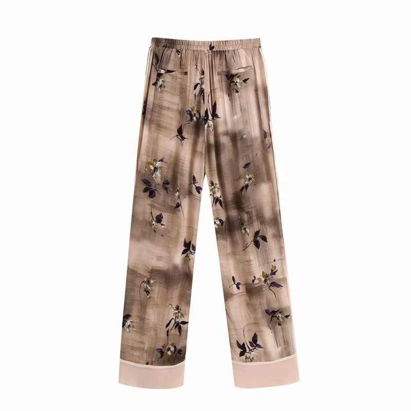 vintage straight long pants