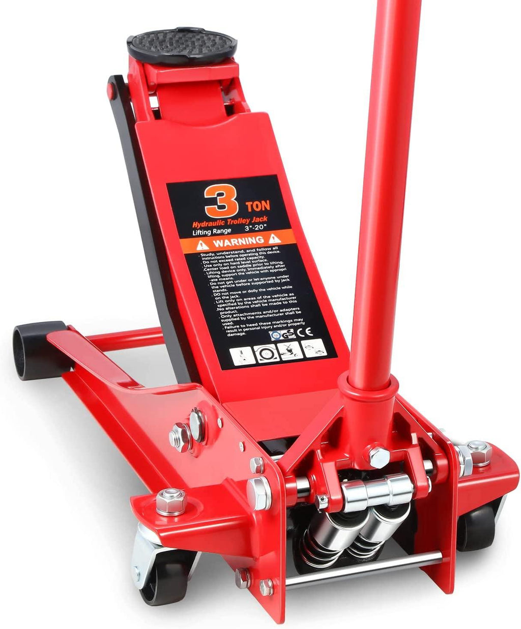DNA MOTORING TOOLS-00235 Fast Lift GaraJack/Hydraulic Floor Jack for Car Truck SUV, 3 Ton (6000 lbs) Capacity
