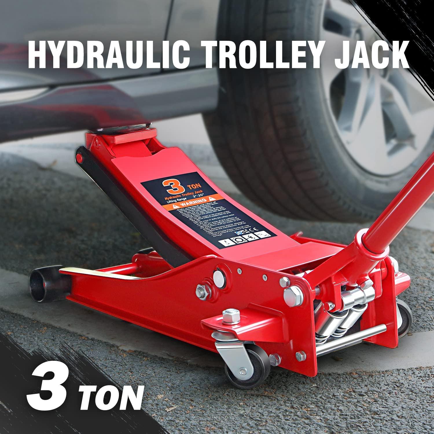 DNA MOTORING TOOLS-00235 Fast Lift GaraJack/Hydraulic Floor Jack for Car Truck SUV, 3 Ton (6000 lbs) Capacity