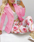 Fashion Printed Elegant Suit