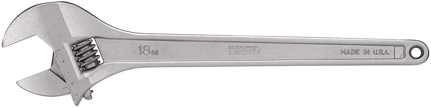 RIDGID 86927 768 Adjustable Wrench, 18-inch LarAdjustable Wrench for Metric and SAE