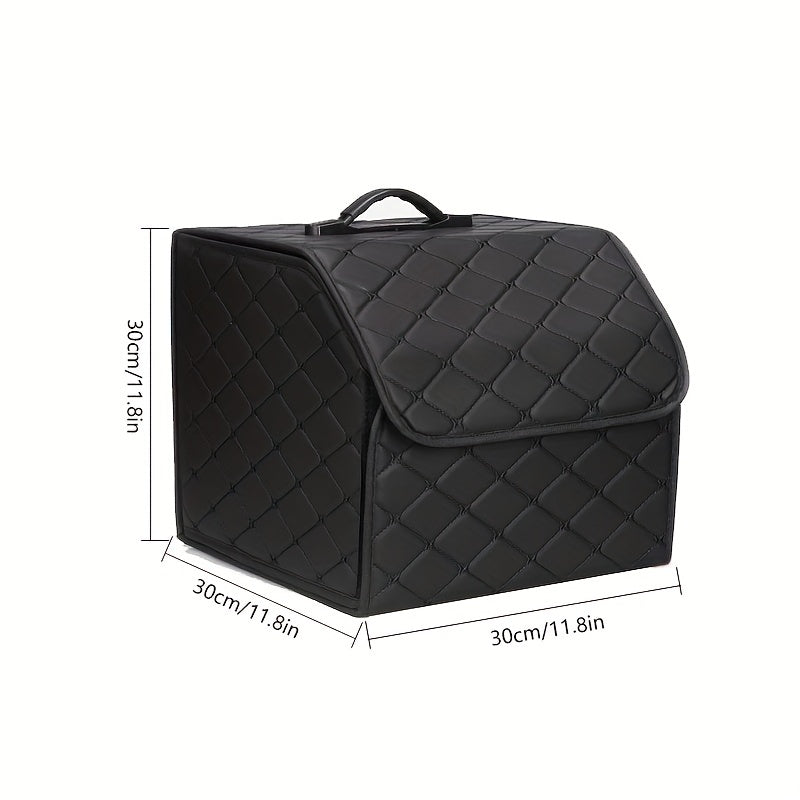 1pc Car Trunk Organizer StoraBox Collapsible Auto Cargo StoraContainer Toys Food StoraBag Car Stowing Automotive Accessories
