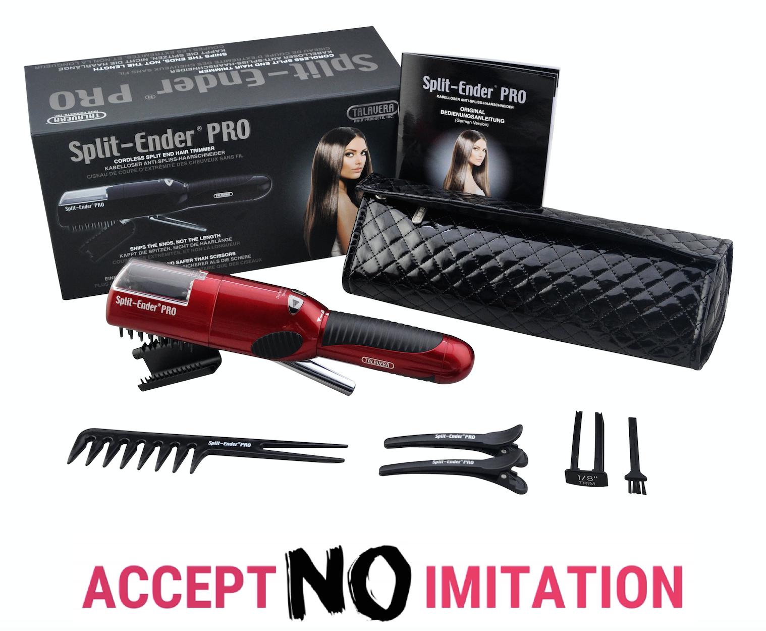 Split Ender PRO Talavera Cordless Split End Hair Trimmer (RED)