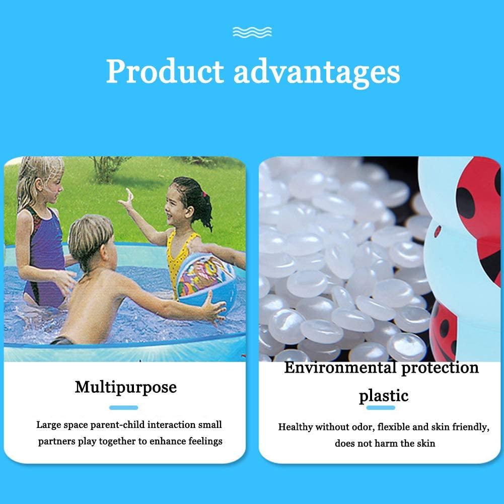 CJF Summer Swimming Pool - Outdoor Round Paddling Pool Foldable Thicken Pool - for Kids Adult (4 Different Sizes),247X45CM
