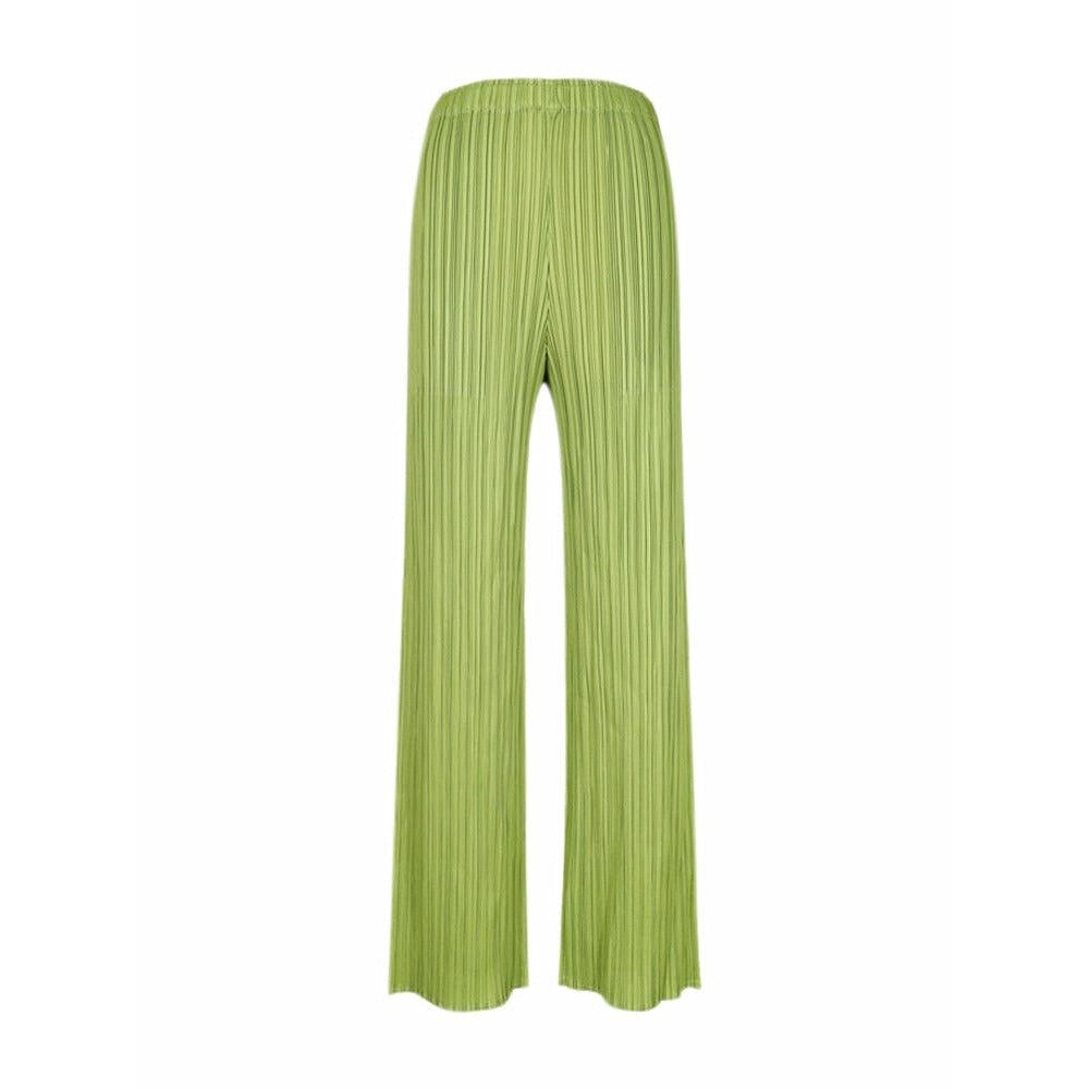 casual straight pleated pants