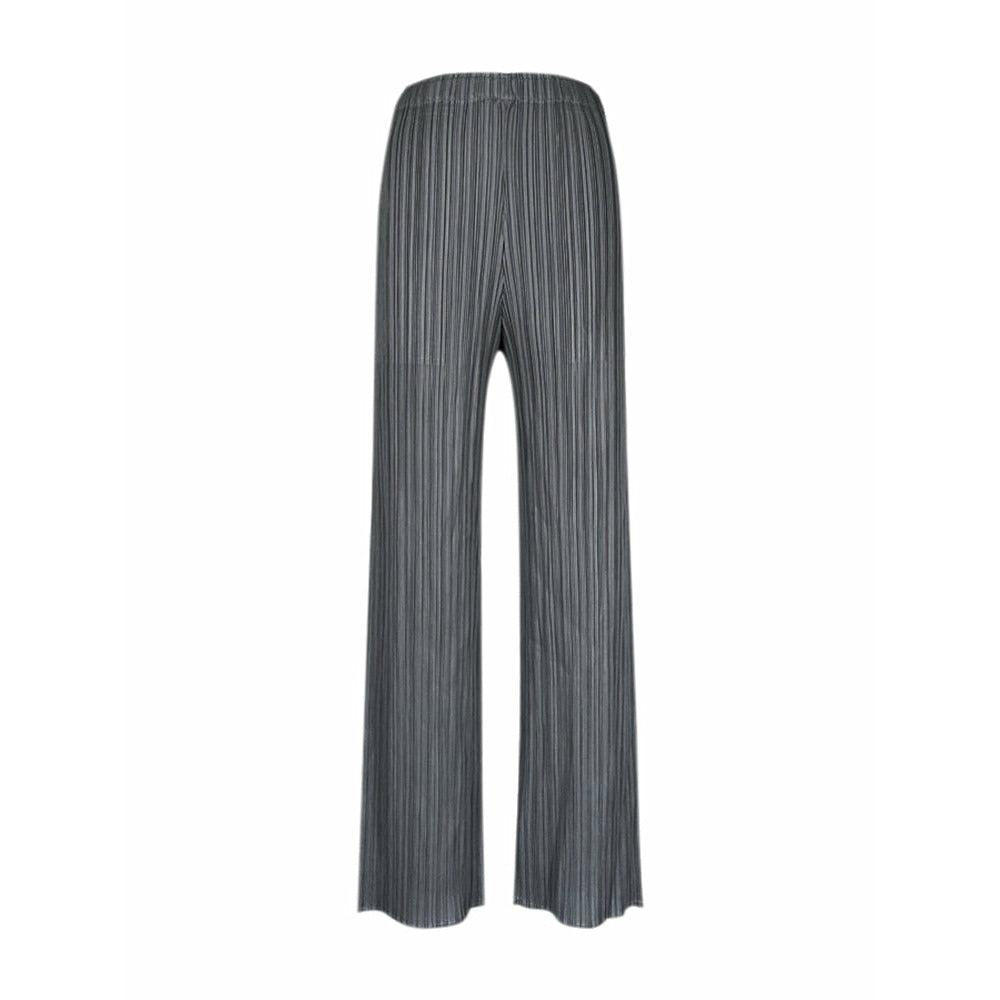 casual straight pleated pants