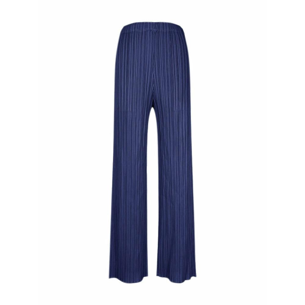 casual straight pleated pants
